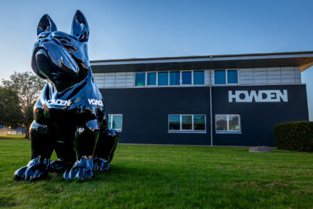 Big fiberglass bulldog mascot