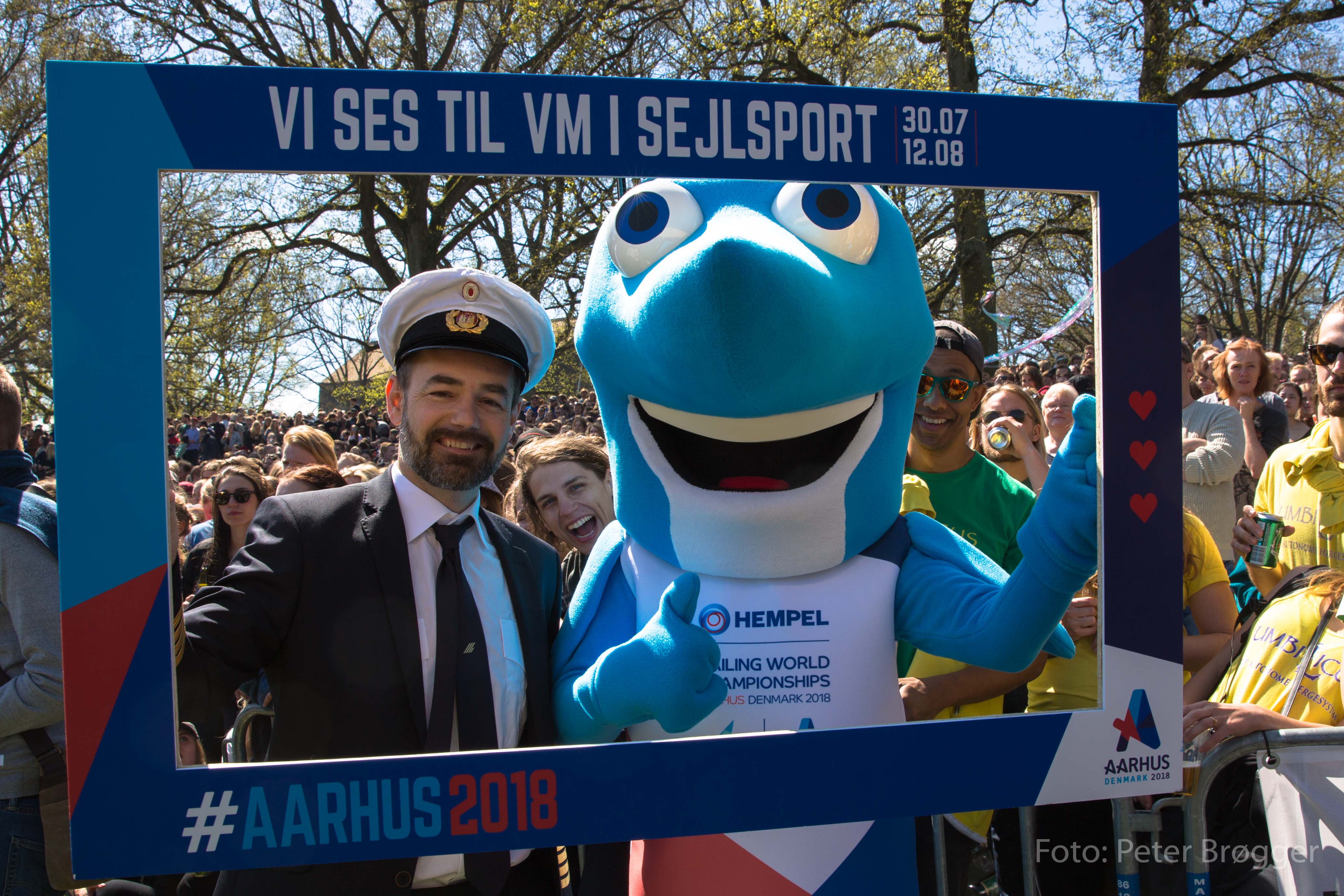 Sejlfiksen, mascot and eye-catcher at WC in sailing 2018