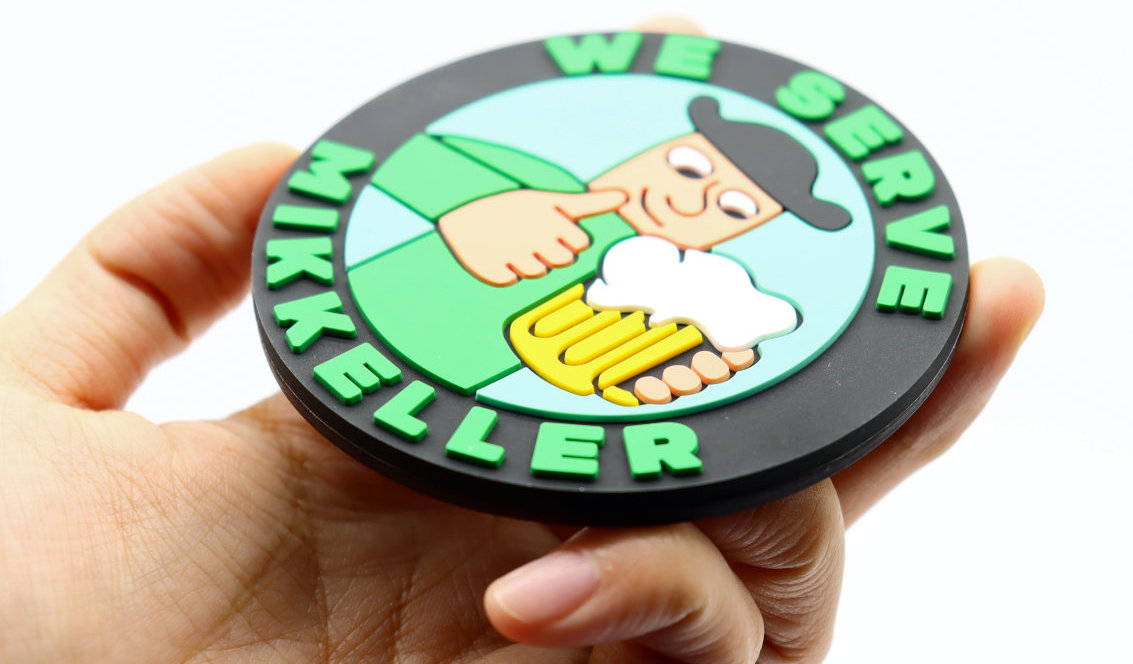 PVC beer coasters with logo