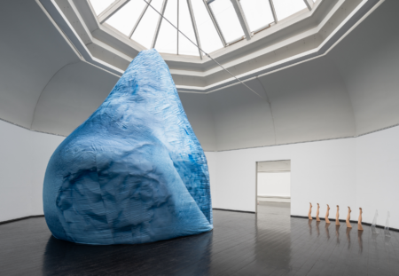 Inflatable art 6 meters tall iceberg